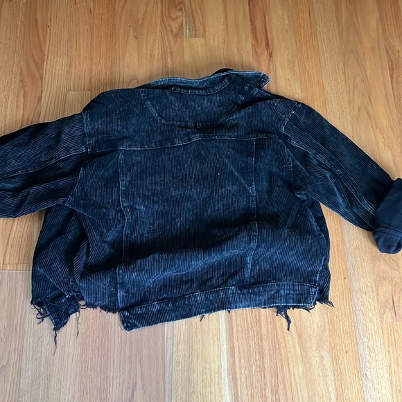 Corduroy distressed ripped jacket - Picture 5 of 5